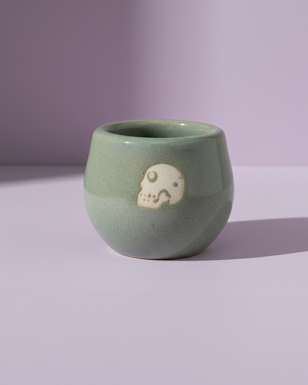 Mezcalero de cerámica figura cráneo (individual)