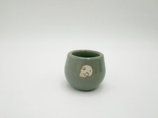 Mezcalero de cerámica figura cráneo (individual)