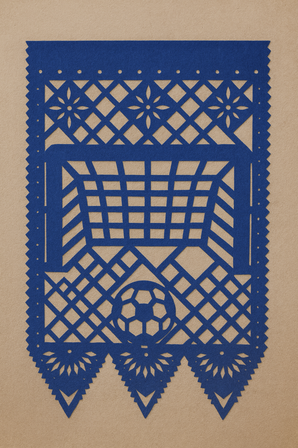 Papel Picado Futbol (10 páneles)