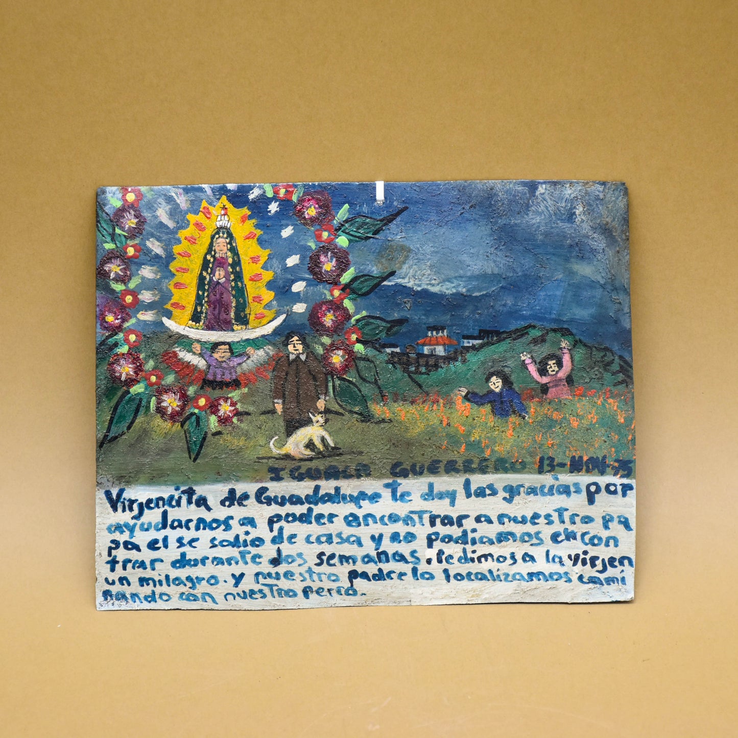 Exvoto de Lámina pintada a mano