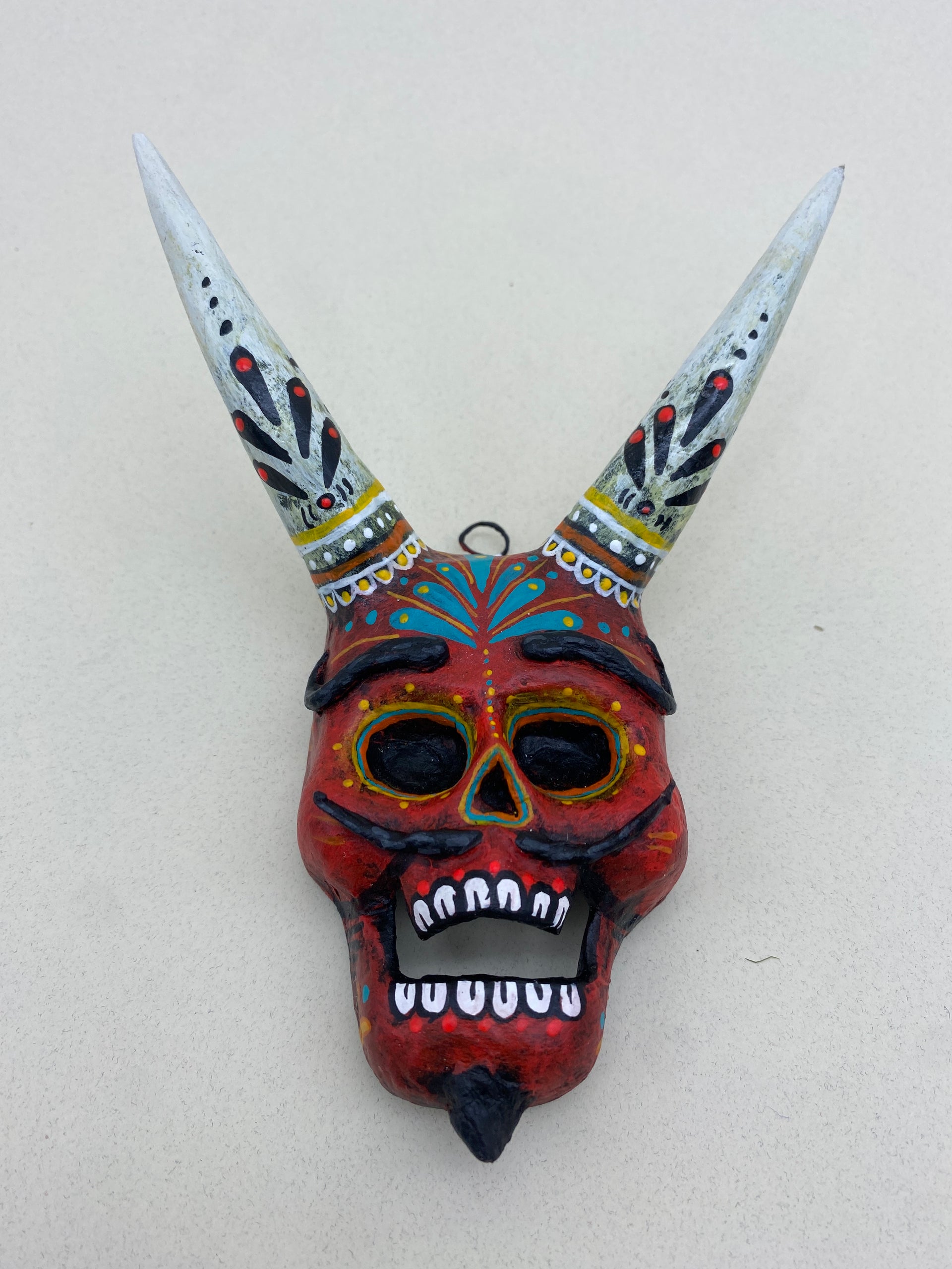 Mascara De Carnaval Artesanal De Piel Diablo
